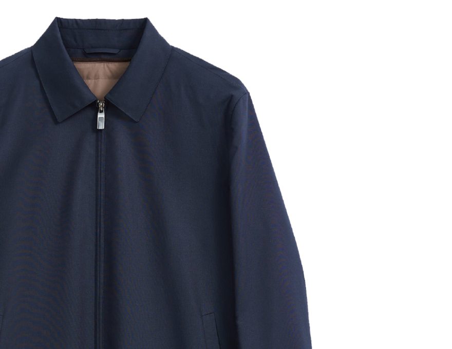 RAKHO 1J0011 Navy Modified Blouson - detail