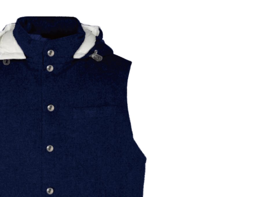 RAKHO 1V0002 Navy Vest - detail