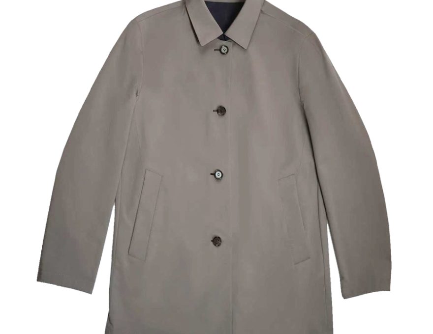RAKHO 1J0012 Navy Reversible Car Coat - detail